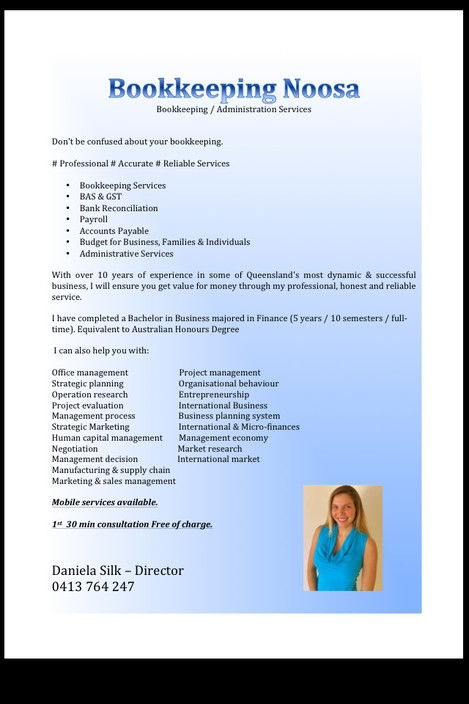 Bookkeeping Noosa - Adelaide Accountant 0